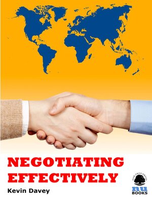 cover image of Negotiating Effectively
